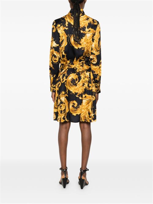 Abito donna Versace Jeans Couture nero oro Versace jeans Couture | 80HAO911NS757G89